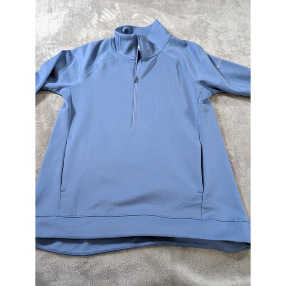 Columbia 1/4 Zip Pullover Women's Small Blue Long Sleeve Mock Neck Outdoors - Picture 5 of 10